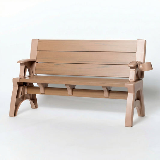 Modular Folding Table & Chair Set – Rotating Backrest Design for Camping, Outdoor Dining & Flexible Living