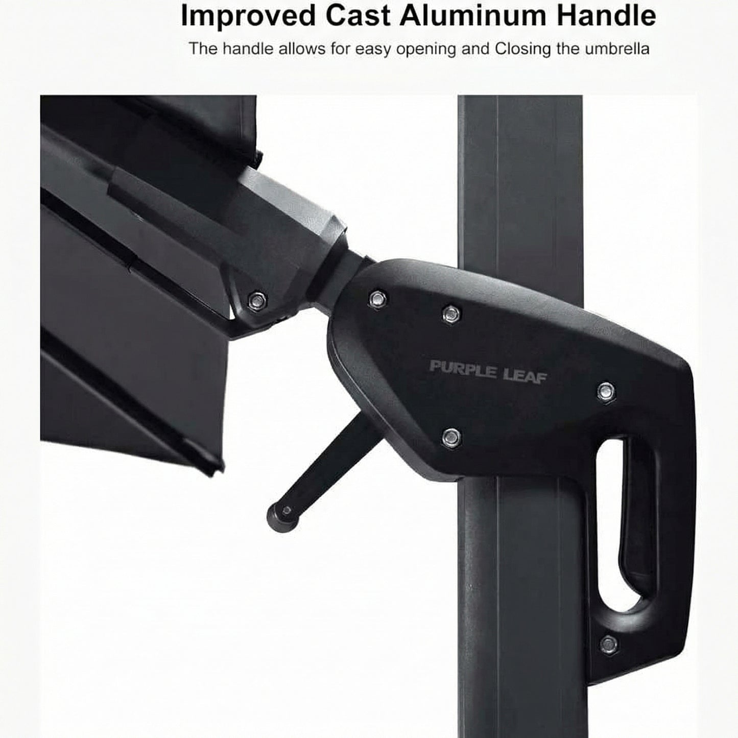 Large Outdoor Patio Umbrella with Built-In Lighting – Wind-Resistant Double-Pole Design for Garden, Villa & Commercial Use