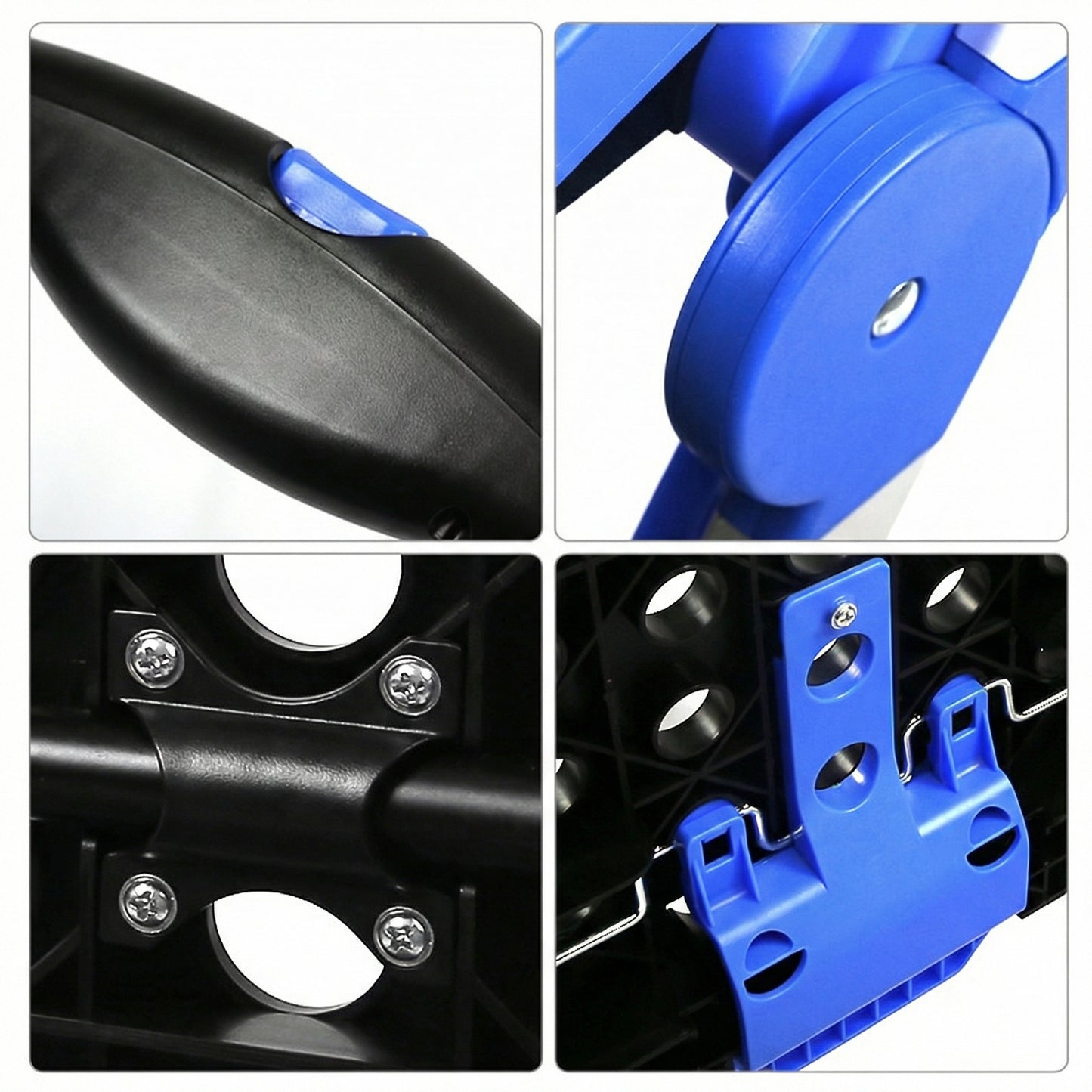 Portable Folding Shopping Cart – Silent Push Cart for Grocery, Market & Outdoor Use